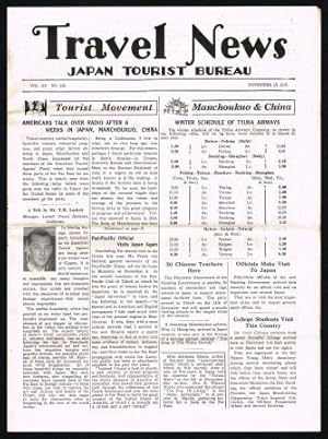 Travel News; Japan Tourist Bureau, November 15, 1939