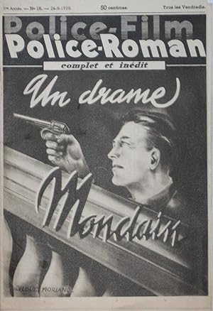 Un Drame mondain - Police-Film Police-Roman n°18 du 26-8-38