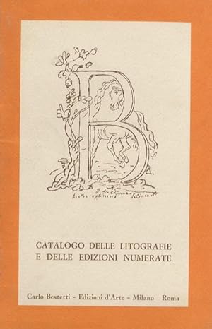 Immagine del venditore per Catalogo delle litografie e delle edizioni numerate. venduto da Studio Bibliografico Adige