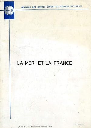 Bild des Verkufers fr LA MER ET LA FRANCE (MEMOIRE) zum Verkauf von Le-Livre