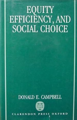 Equity Efficiency and Social Choice