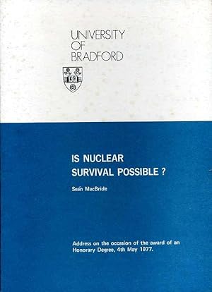 Image du vendeur pour Is Nuclear Survival Possible ? mis en vente par Godley Books