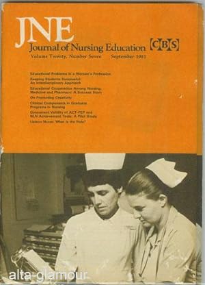 Seller image for JOURNAL OF NURSING EDUCATION Vol. 20, No. 07, September for sale by Alta-Glamour Inc.