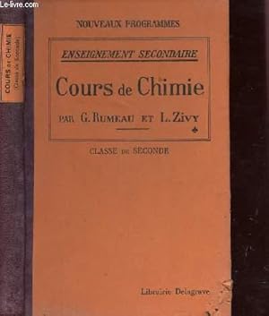 Seller image for COURS DE CHIMIE / CLASSE DE SECONDE / ENSEIGNEMENT SECONDAIRE - NOUVEAUX PROGRAMMES. for sale by Le-Livre