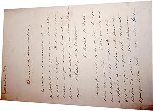 Belle lettre autographe signée de Kervyn de Lettenhove, adressée à Léonce PINGAUD, historien (Dij...
