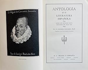 Seller image for Antologa de la literatura espaola desde los orgenes hasta principios del siglo XIX. for sale by Jack Baldwin Rare Books
