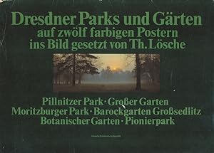 Seller image for Dresdner Parks und Grten auf zwlf farbigen Postern - Pillnitzer Park - Groer Garten - Moritzburger Park - Barockgarten Grosedlitz - Botanischer Garten - Pionierpark for sale by Flgel & Sohn GmbH