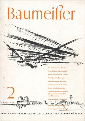 Image du vendeur pour Baumeister 2 Zeitschrift fr Baukultur und Bautechnik 53. Jahrgang mis en vente par Flgel & Sohn GmbH