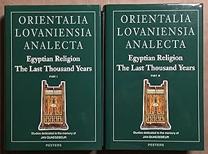 Seller image for Egyptian religion. The last thousand years. Studies dedicated to the memory of Jan Quaegebeur. Vol. I & II (complete set) for sale by Meretseger Books