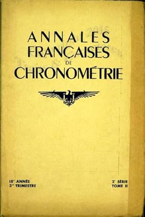 Annales françaises de chronométrie. 3ème trimestre 1948.