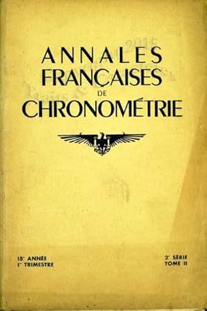 Annales françaises de chronométrie. 1er trimestre 1948.
