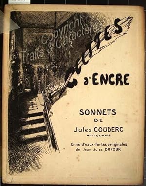 gouttes d'encre, sonnets de J. Couderc, antiquaire.