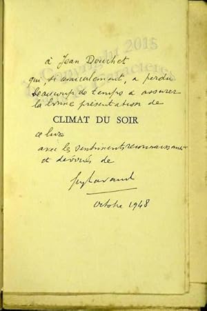 Climat du soir (Poèmes)