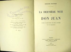 La dernière nuit de Don Juan, poème dramatique en deux parties et un prologue.