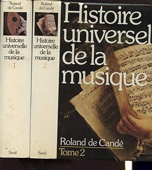 Bild des Verkufers fr HISTOIRE UNIVERSELLE DE LA MUSIQUE EN 2 VOLUMES zum Verkauf von Le-Livre