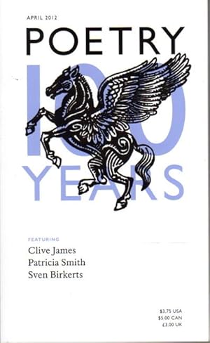 Seller image for POETRY, Volume 200 (CC) Number 1, April 2012. for sale by Bookfever, IOBA  (Volk & Iiams)