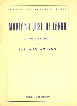 Image du vendeur pour MARIANO JOSE DE LARRA - ANTOLOGIA - mis en vente par Libreria 7 Soles