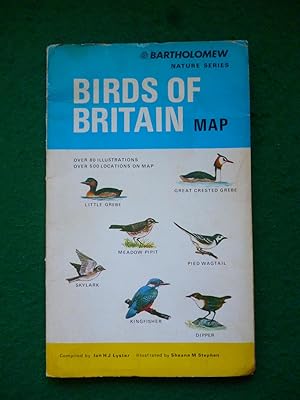 Imagen del vendedor de Birds Of Britain Map (Bartholomew Nature Series) a la venta por Shelley's Books