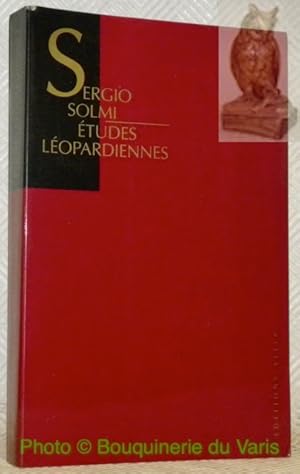 Bild des Verkufers fr Etudes Lopardiennes. zum Verkauf von Bouquinerie du Varis
