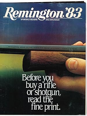 Image du vendeur pour REMINGTON SPORTING FIREARMS AND AMMUNITION '83, catalog AA83 mis en vente par SUNSET BOOKS