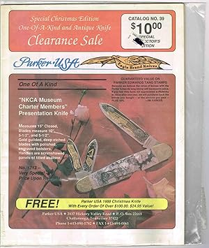 Parker USA CATALOG NO. 39. 1988, One-Of-A-Kind and Antique Knife Clearance Sale