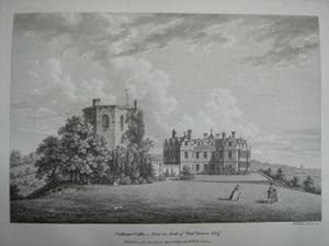 Original Antique Engraving Illustrating Chilham Castle in Kent. By W. Watts and Published in 1779.