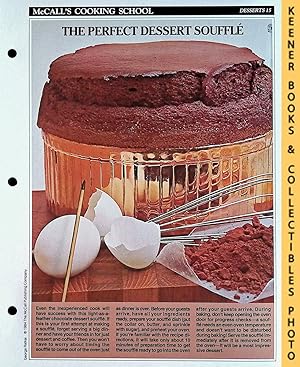 McCall's Cooking School Recipe Card: Desserts 15 - Chocolate Souffle : Replacement McCall's Reci...