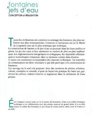 Seller image for Fontaines & jets d'eau - conception et ralisation - for sale by Le Petit Livraire