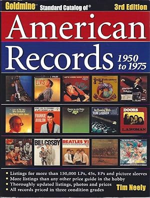 Bild des Verkufers fr Goldmine Standard Catalog of American Records, 1950 to 1975 zum Verkauf von The Ridge Books