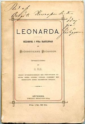 Leonarda. Skådespel i fyra handlingar. Öfversättning af H. Hld. [Henrik Hedlund].