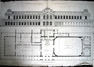 Casino, a 1888 (an original large architecture drawing SIGNED by J. E. Jefferson)