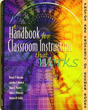 Seller image for A Handbook For Classroom Instruction That Works for sale by Keener Books (Member IOBA)