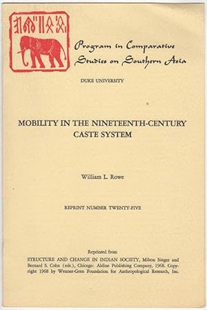 Image du vendeur pour Mobility in the Nineteenth-Century Caste System mis en vente par Kaaterskill Books, ABAA/ILAB