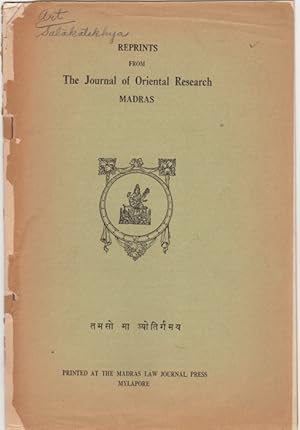 Immagine del venditore per Artists' Jottings from the Nalacampu of Trivikrama," [Reprints from] The Journal of Oriental Research, Madras. Vol. VIII, 1934 venduto da Kaaterskill Books, ABAA/ILAB