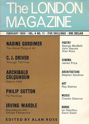 Seller image for The London Magazine February 1965, Volume 4, Number 11 for sale by Good Books In The Woods