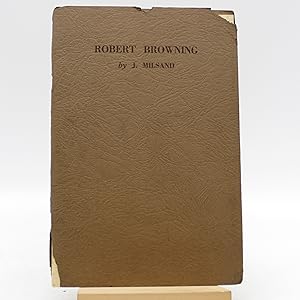 Imagen del vendedor de Robert Browning a la venta por Shelley and Son Books (IOBA)