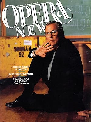 Imagen del vendedor de Opera News: Volume 60, No. 8; January 6, 1996 a la venta por Dorley House Books, Inc.