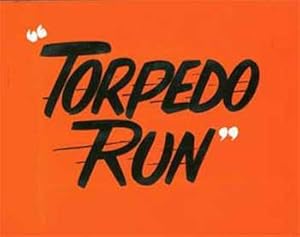Hand-painted lobby card for the film Torpedo Run.
