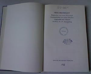 Imagen del vendedor de Friedrich List: Wegbereiter einer neuen Wirtschaft Hauptgedanken aus seinen Schriften Ausgewhlt und erlutert. a la venta por Antiquariat Bookfarm