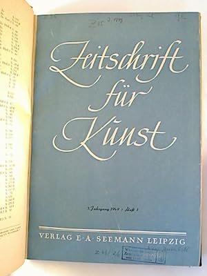 Zeitschrift für Kunst. - 3. Jg. / 1949, H. 1 - 4 (gebunden)