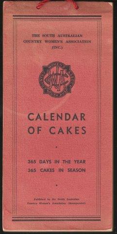 Calendar of Cakes. 1st. edn.