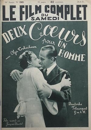 Image du vendeur pour DEUX COEURS POUR UN HOMME (Liebe geht seltsame Wege) : Le Film Complet du Samedi n1969 du 26-6-1937 mis en vente par Bouquinerie L'Ivre Livre