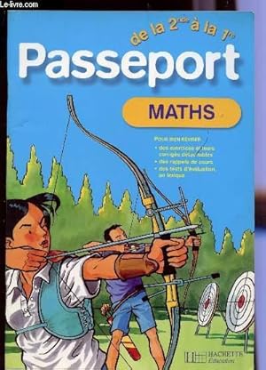 Seller image for PASSEPORT - MATHS - DELA 2de A LA 1ere. for sale by Le-Livre