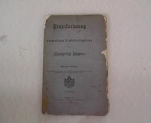 Imagen del vendedor de Sachregister ber die Prozeordnung in brgerlichen Rechtsstreitigkeiten fr das Knigreich Bayern. a la venta por Antiquariat Bookfarm