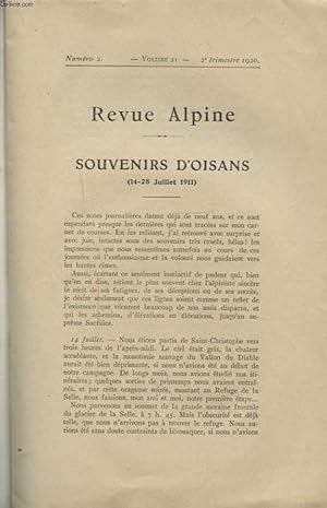 Seller image for REVUE ALPINE VOLUME 21 N2 : SOUVENIRS D OISANS for sale by Le-Livre