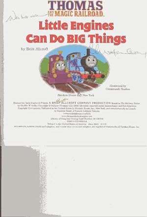 **SIGNED** LITTLE ENGINES CAN DO BIG THINGS: (Thomas & the Magic Railroad Ser.)