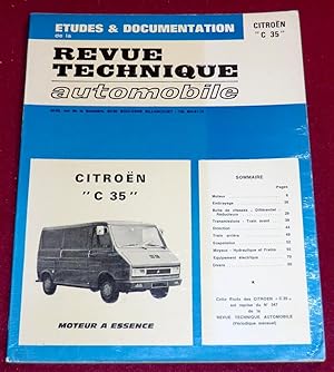Image du vendeur pour Etudes et documentation de la REVUE TECHNIQUE AUTOMOBILE - CITRON "C 35" mis en vente par LE BOUQUINISTE