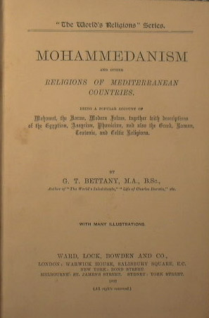 Mohammedanism and other religions of mediterranean countries