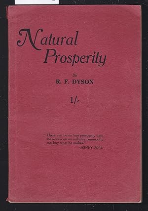 Seller image for Natural Prosperity for sale by Laura Books