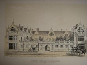 Seller image for Original Lithograph Illustration of Ruston Hall, Northamptonshire, from the Studies of Old English Mansion's By C. J. Richardson. Published in 1841-1848. for sale by Rostron & Edwards